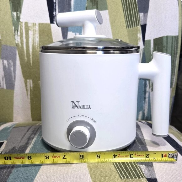 Narita Electric Stainless Steel Hotpot 1.2L Easy Boil Eggs Cook Soup Noodles And - Picture 4 of 15